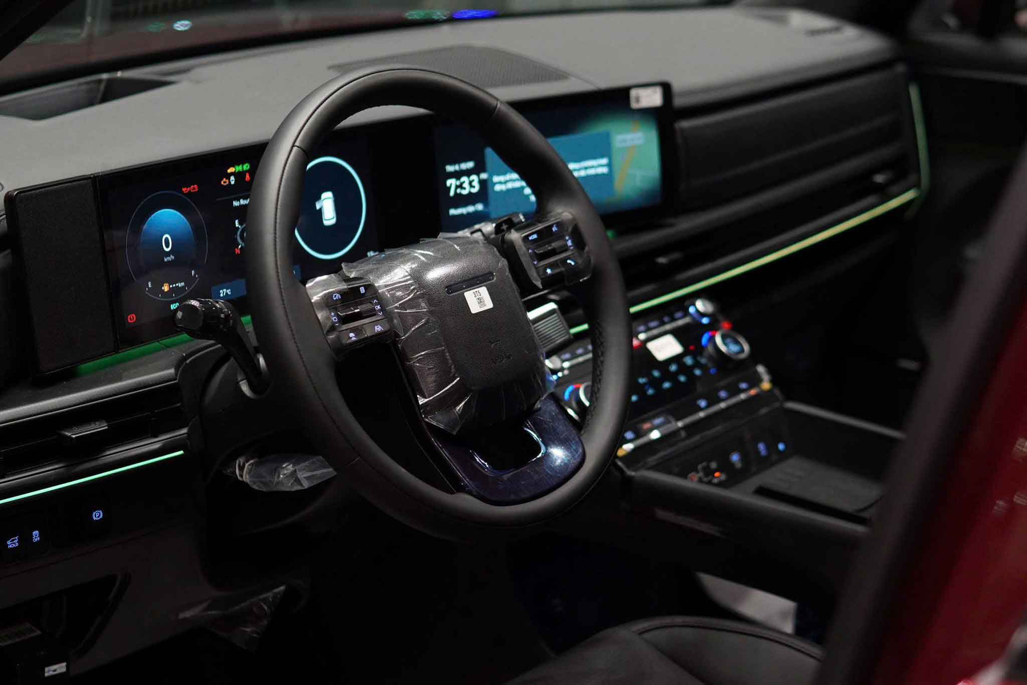 Nội thất Hyundai SantaFe – Không gian sang trọng chuẩn xe cao cấp