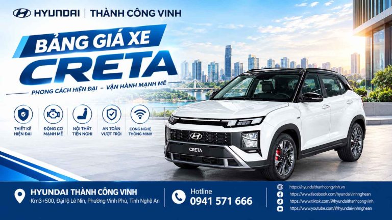 bang gia xe creta tai nghe an